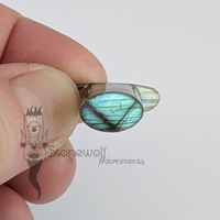 Labradorite 10mm Oval Labret - Ready To Ship