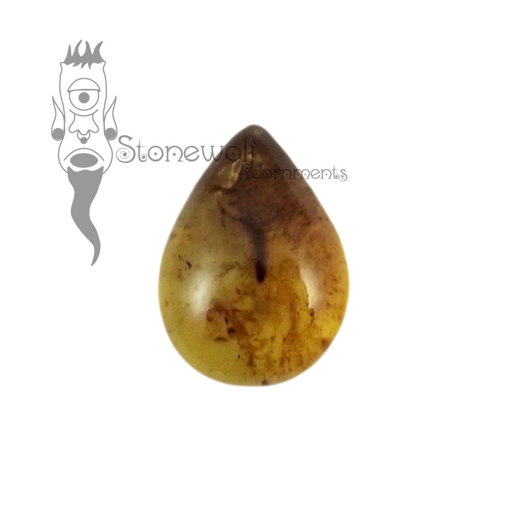 Chiapas Amber 17mm Teardrop Cabochon