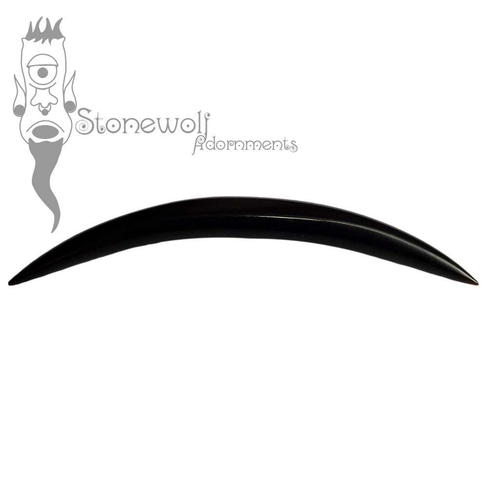 Buffalo Horn Curved Septum Tusk - Made to Order - Click Image to Close