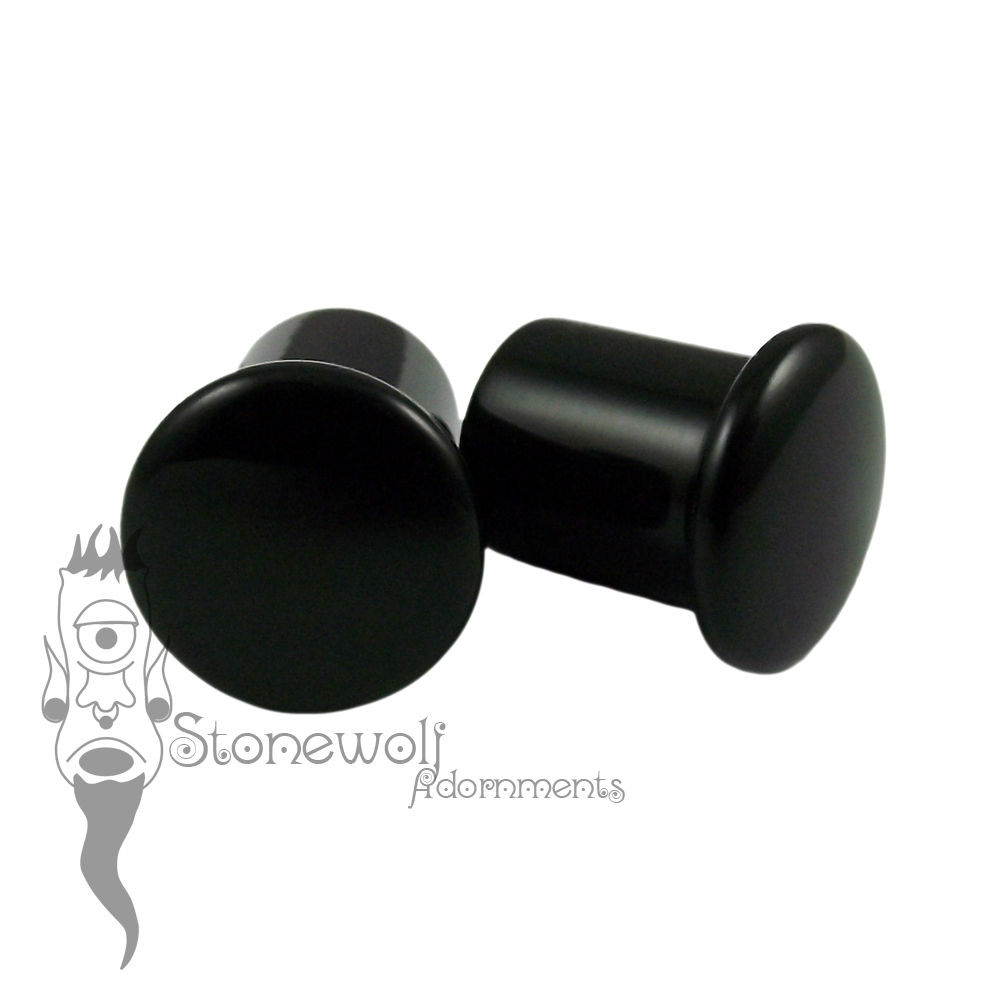 Pair of Delrin Nostril Single Flared Plugs - Made to Order - Click Image to Close
