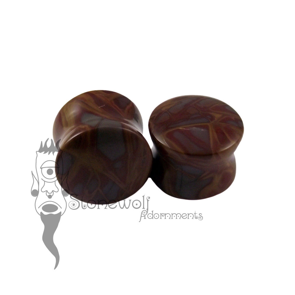 Noreena Jasper 16mm Double Flared Plugs - Ready To Ship - Click Image to Close
