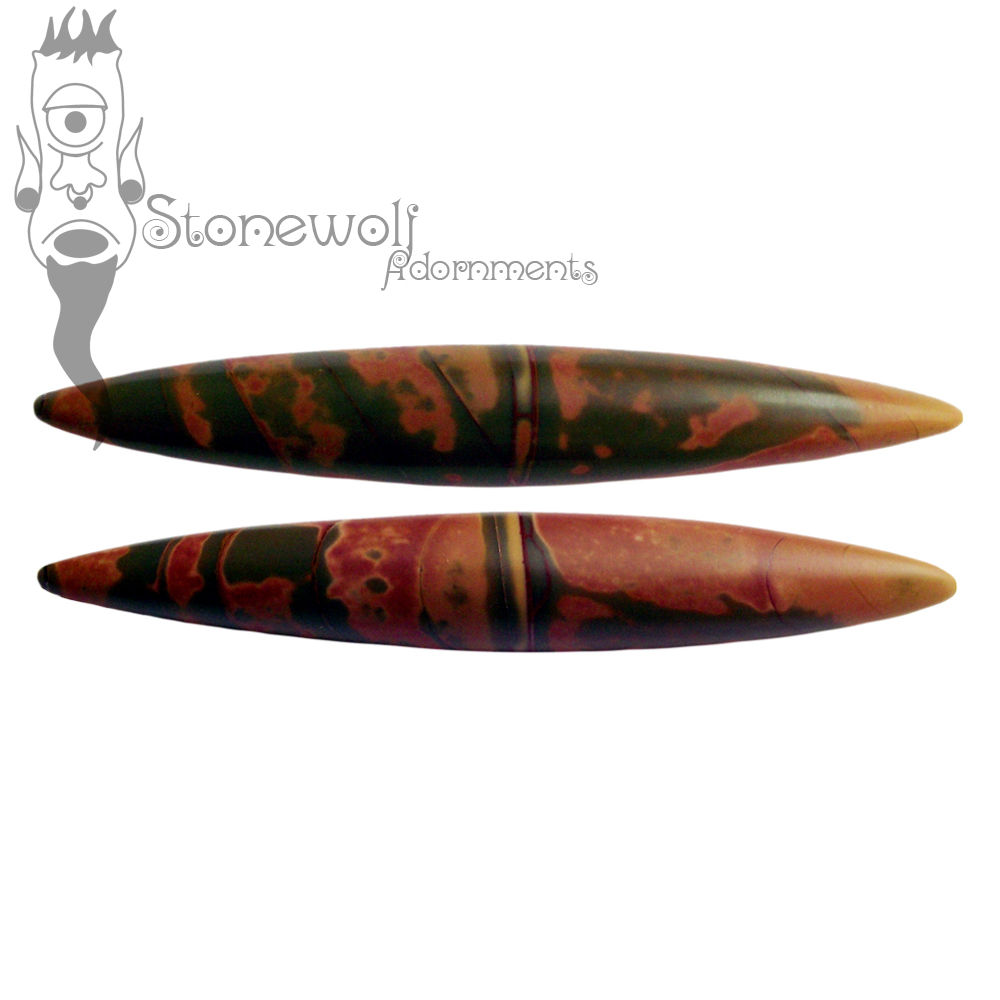 Multi-Coloured Picasso Jasper Septum Spike- Made to Order - Click Image to Close