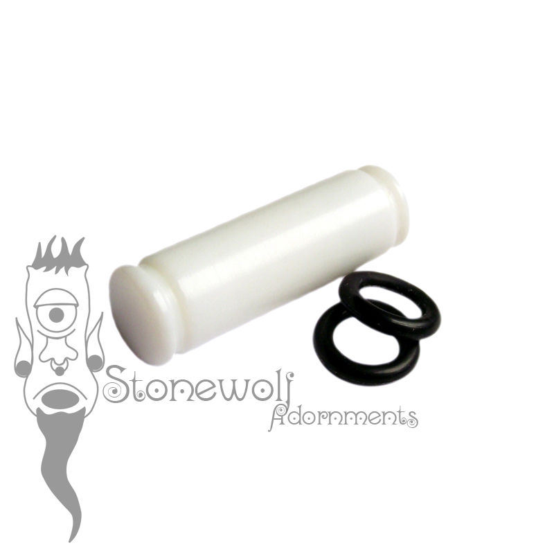PTFE Non-Flared Plug with Grooves- Made to Order - Click Image to Close