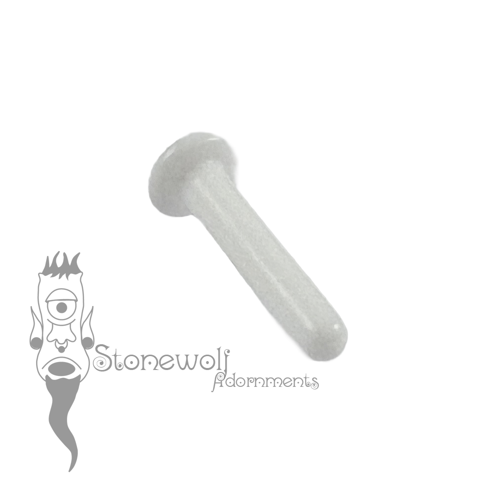 PTFE 3mm by 14mm Round Philtrum Lip Plug- Ready To Ship