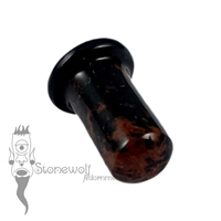 Mahogany Obsidian 6mm Round Philtrum Labret - Ready To Ship