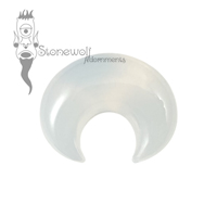 White Opalite Glass 10.5mm Septum Pincher - Ready To Ship