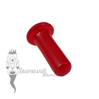 Opaque Red Glass 5mm Round Philtrum Labret- Ready To Ship