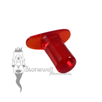 Ruby Red Glass 6mm Round Labret - Ready To Ship