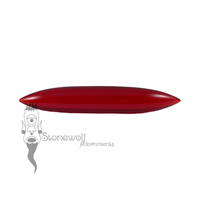 Red Transparent Glass 9mm Septum Spike - Ready To Ship