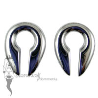 Pair of 925 Silver Keyhole Ear Weights