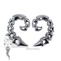 Pair of 925 Silver Spinal Ear Weights