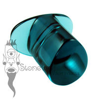 Teal Blue Glass 10.5mm Teardrop Labret - Ready To Ship