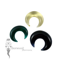 Transparent Glass Septum Pincher Choice of Colour- Made to Order