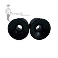Pair of Wood Trumpet Flared Eyelets Made to Order