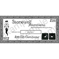 Gift Certificate for £25